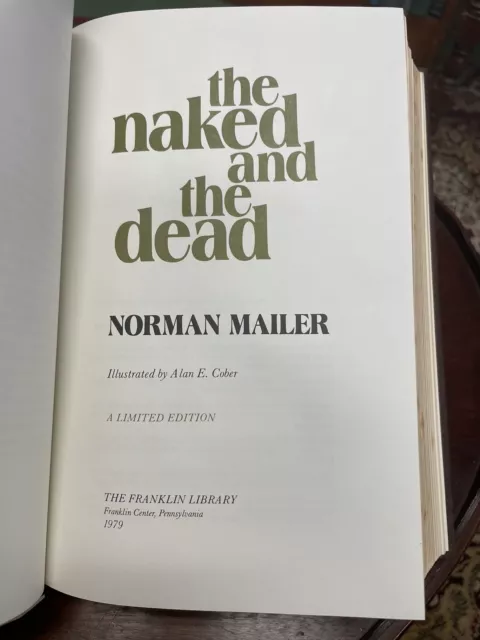 Franklin Library The Naked and the Dead By Norman Mailer Signed Limited Ed. 1979