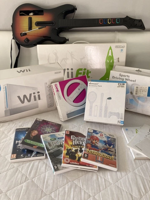 Wii console guitar hero bundle discount