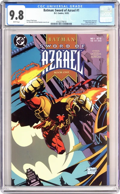 Batman Sword of Azrael #1 CGC 9.8 1992 4162279018