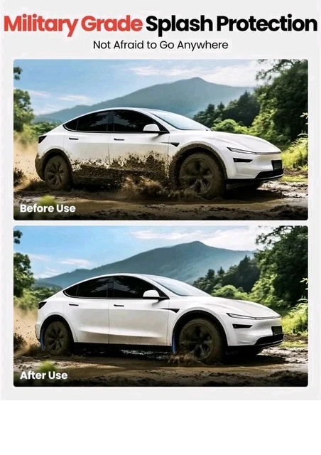 REEVAA 2025,26 TESLA New Model Y Juniper Accessories Mud Flaps Protect ...