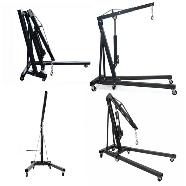 2 TONNE HYDRAULIC Folding Engine Crane Hoist Lift Stand 2000kg Garage - View #6