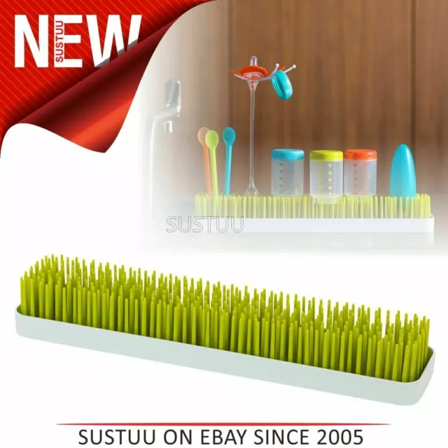 Boon Long Patch Slimline Grass Green Countertop Drying Rack¦Kitchen Accessory