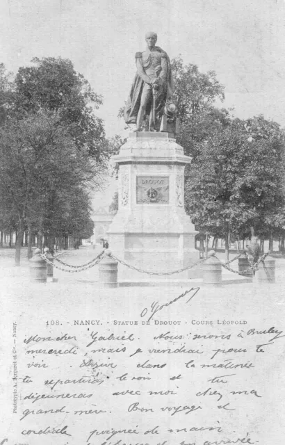 *5842 cpa 54 Nancy - Statue de Drouot