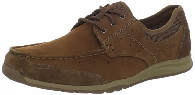 CLARKS MEN S ARMADA English Oxfords Fashion Suede Shoes Tan