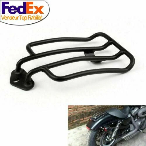 Solo Seat Porte-Bagages Noir AF Pour Sportster XL883 1200 2004-2015 FD