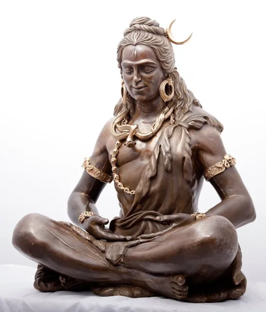 Shiva Bronce Bronze Sculpture, Yoga, Meditation, India, Karma,