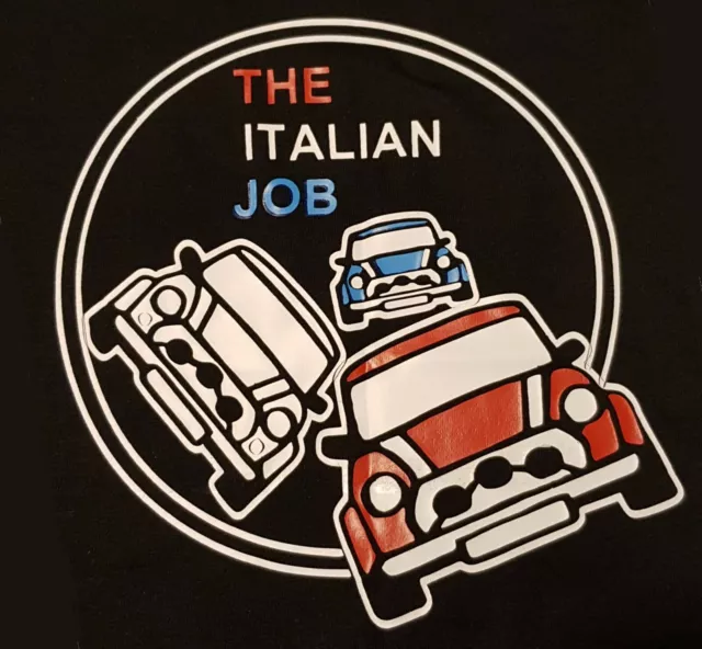 Italian Job Retro Mini Cooper Classic Car Design T-Shirt S-3XL UK Stock Free P&P