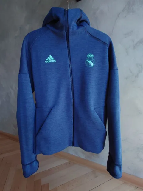 Real Madrid Adidas Champions League Hoodie Jacket Zne Size M