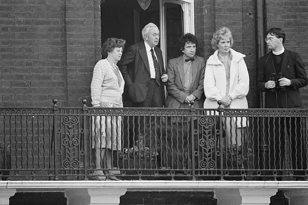 Former Prime Minister Harold Wilson His Wife Mary Wilson 1982 OLD PHOTO