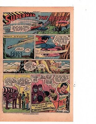 Hostess twinkies superman in the rescue Comic Print Ad