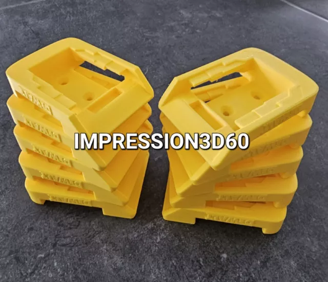 Lot de 10 supports pour batterie DEWALT 18V