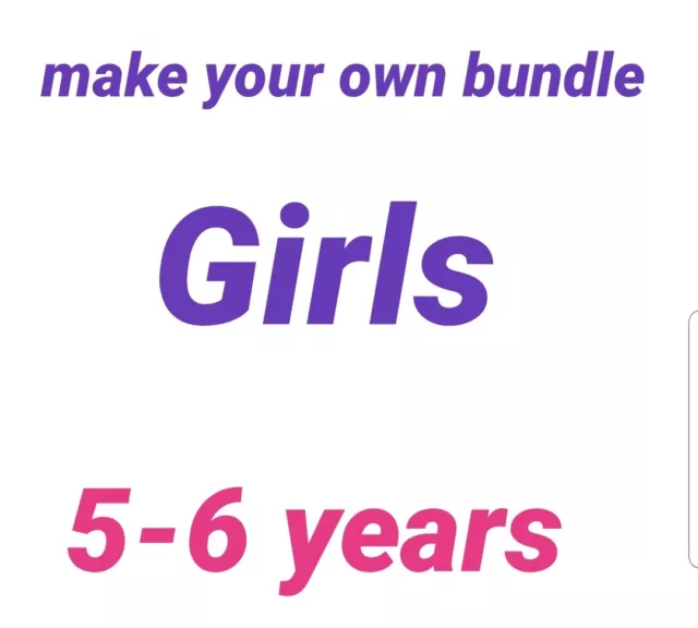 Girls clothes 5-6 years Make your own Bundle