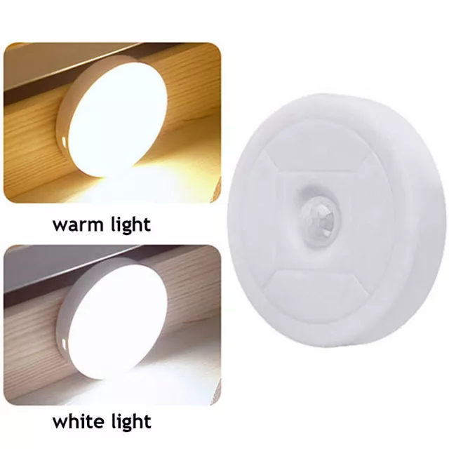 8 LED CAPTEUR Mouvement sans Fil USB Veilleuse Pir Pile Armoire Éscalier  Lampe 》 EUR 6,89 - PicClick FR