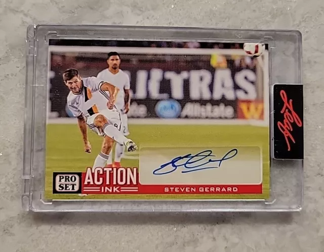 2022 Leaf Pro Set Sports Steven Gerrard Action Ink Autograph