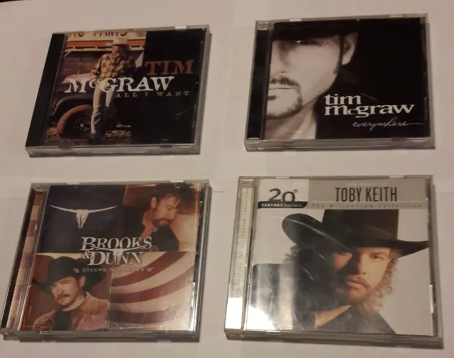country music cd lot tim mcgraw toby keith brooks & Dunn classic listening LOOK