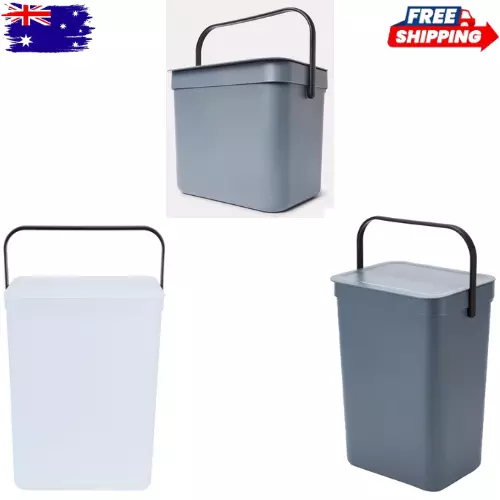 7/12/27L Rectangular Fliptop Bin Home Kitchen Cupboard Trash Rubbish Container