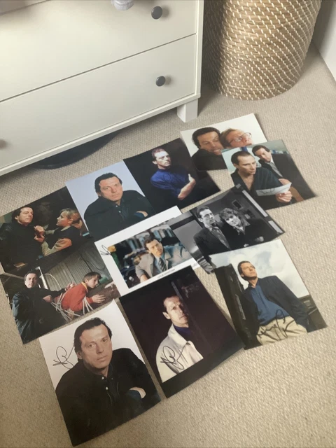 Leslie Grantham EastEnders Dirty Den 11 hand signed 8x10 photographs, Actor