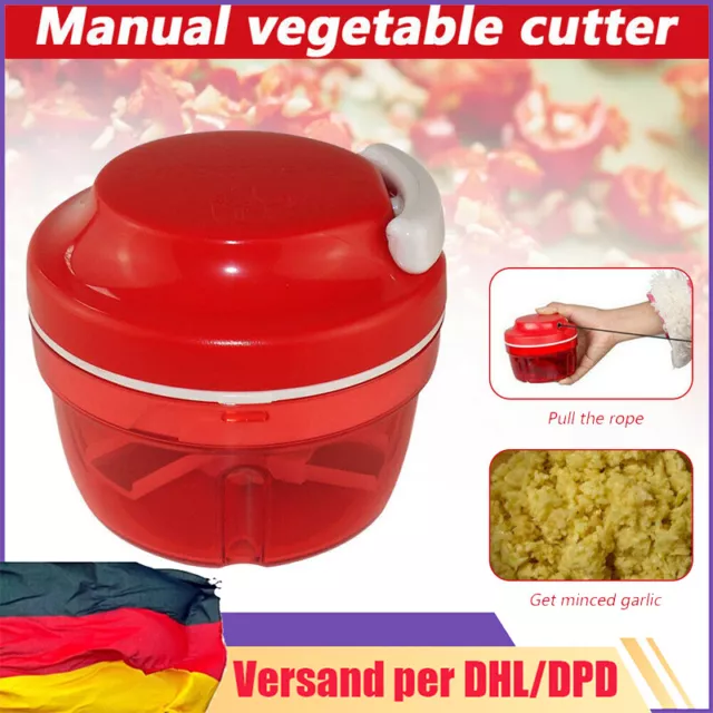 Zerkleinerer Gemüseschneider Universal Obst Fleisch Zwiebelschneider Zwiebe DHL