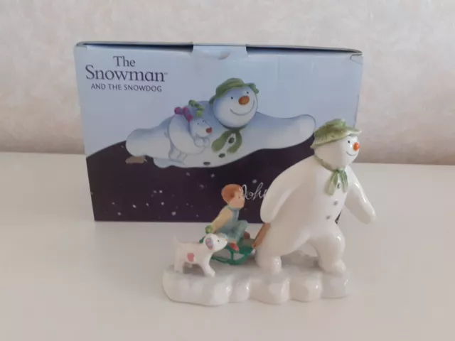 Beswick Snowman and the Snowdog - The Snowman, Billy and The Snowdog JBS7 Boxed