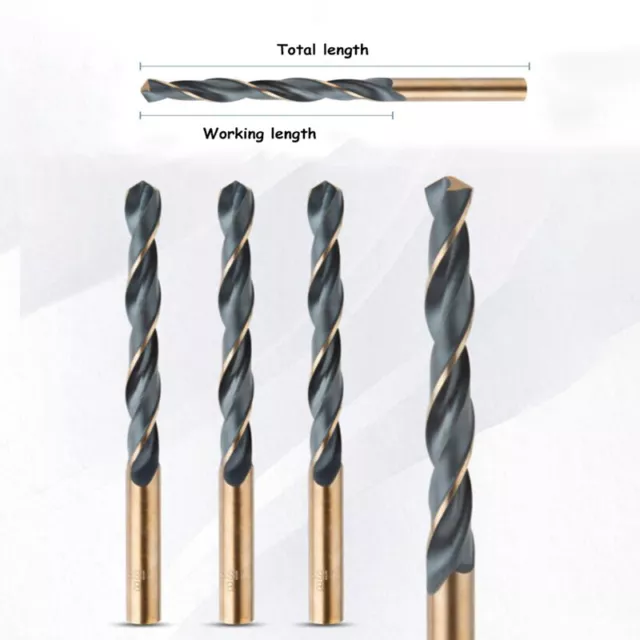 Cobalt HSS Twist Drill Bit 0.5mm - 14mm Hardened Metal Iron Stainless Steel Bits