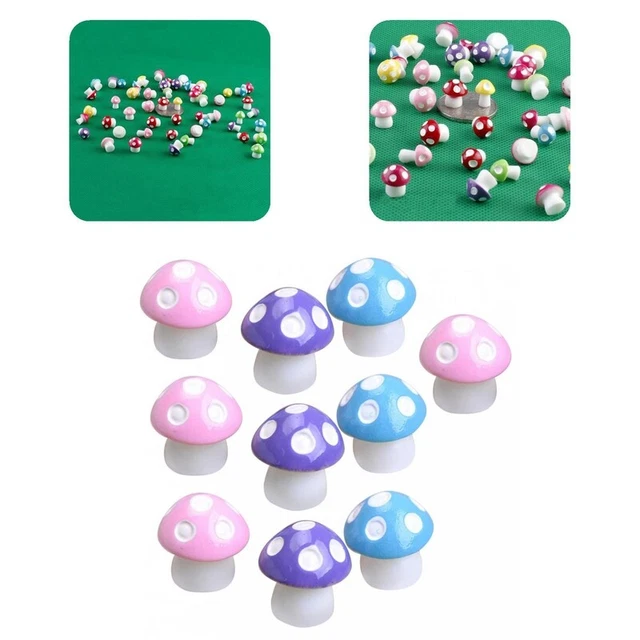 10 Teile / satz Pflanze Miniatur Pilzform Zarte weit verbreitete Pflanzenfigur