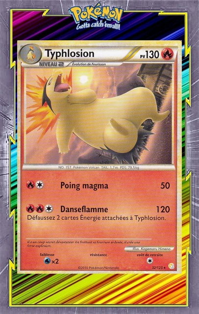 Typhlosion - HS:HeartGold SoulSilver - 32/123 - Carte Pokemon Française