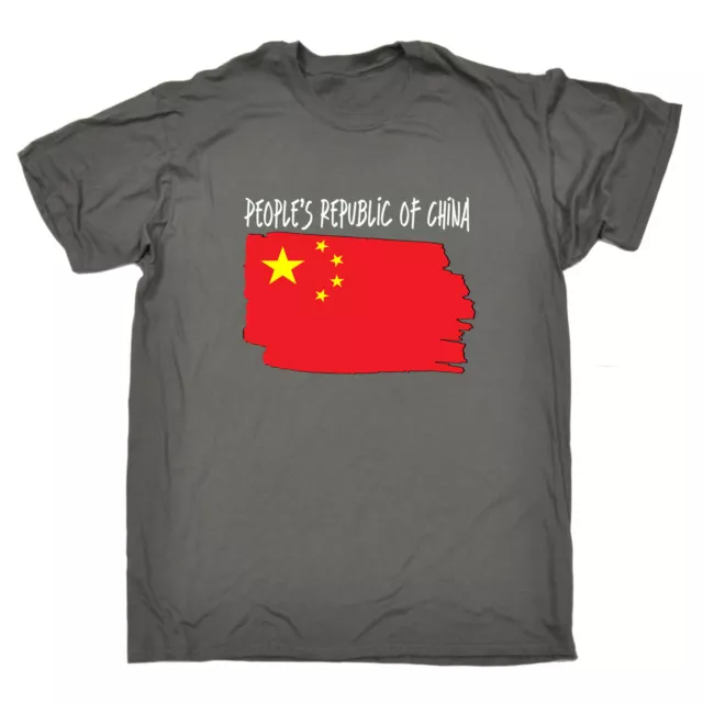 Peoples Republic Of China - Mens Country Flag Nationality - T-Shirt Tshirts Gift