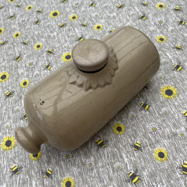 Vintage Ceramic Stone Hot Water Bottle / Foot / Bed Warmer