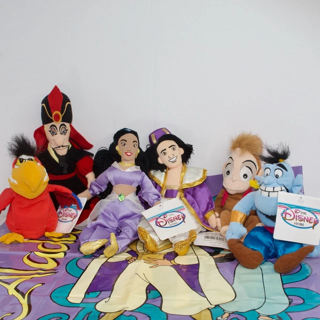 DISNEY STORE ALADDIN Bean Bag Plush Lot of 6 NWT Includes Vintage ...