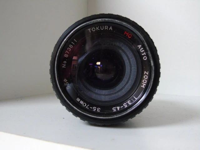 Objectif Zoom Tokura MC Auto-Zoom 35-70mm F/3.8 – Monture Minolta MC – Occasion