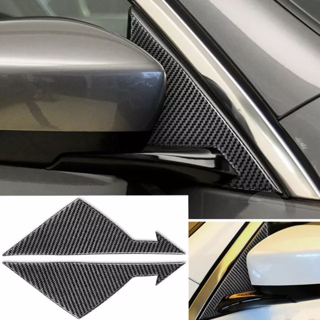 For Infiniti G37 2007-2013,Real Carbon Fiber Side Rearview Mirror A-Pillar Decal