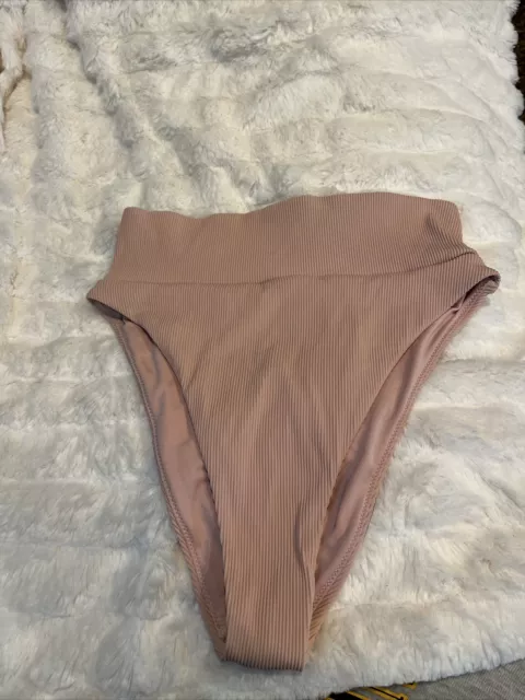 aerie high waisted Cheeky swim bottoms size small