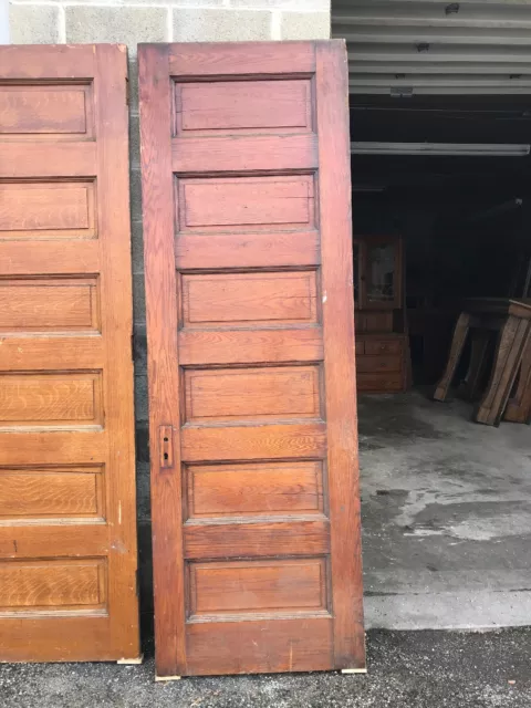 MAR Antique raised panel Oak passage door 31.5 x 95 X 1 3/4