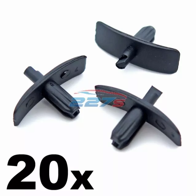 20x Rubber Weatherstrip Seal Clips for Door Gaskets, Boot & Bonnet Seals, Volvo