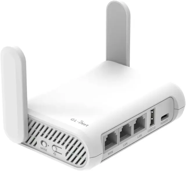 GL.iNet GL-SFT1200 Opal Secure Travel WiFi Router â€“ AC1200 Dual Band Gigabit