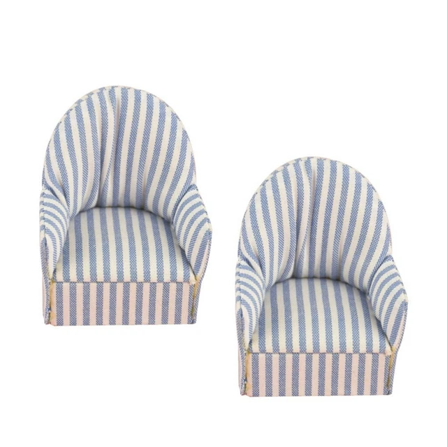 2 piezas mini sofá figuras de sofá miniatura mini silla de madera decoraciones mini