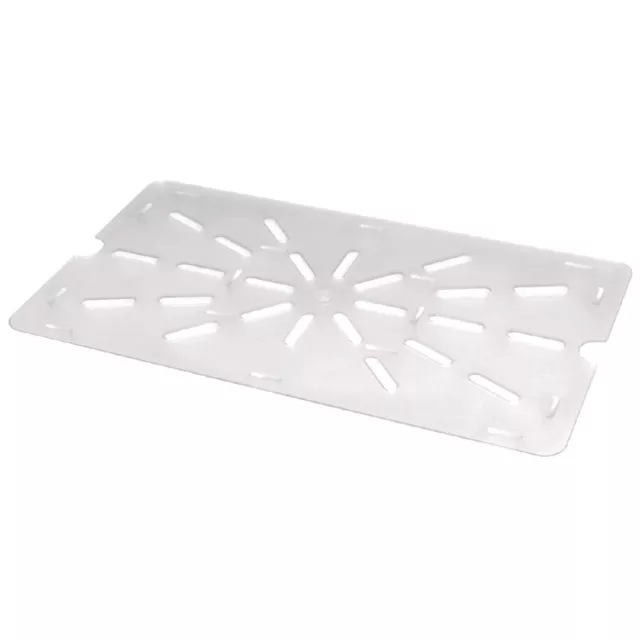 Vogue Clear Polycarbonate 1/1 Gastronorm Drainer Plate