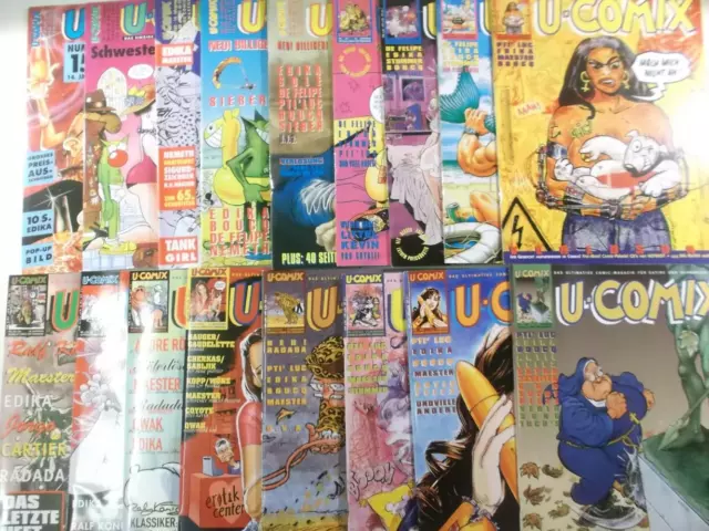 17 Stück U-COMIX Comic Sammlung  Alpha Comic Verlag Neuwertig