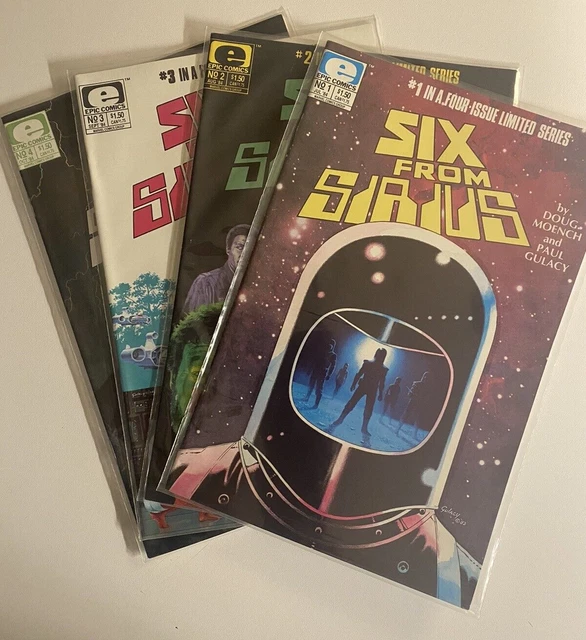 Six From Sirius 1-4 Complete Limited Series Epic Comics 1984