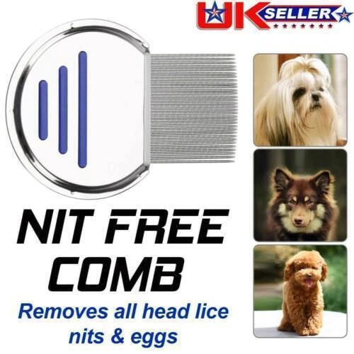 Nitty Gritty Lice Nit Comb Head Lice Treatment Stainless Steel Teeth& Metal Comb