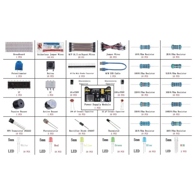 For Arduino Elettronico Componente Divertimento Kit Humanized Ponticello Pratico