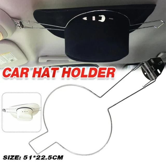 CAR HAT HOLDER Spring Loaded Rack for Akubra Hard Hat Riding Helmet ...