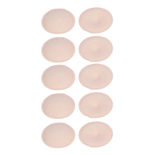 10 un. almohadillas para el pecho reutilizables buenas almohadillas para lactancia de algodón suave lavables para