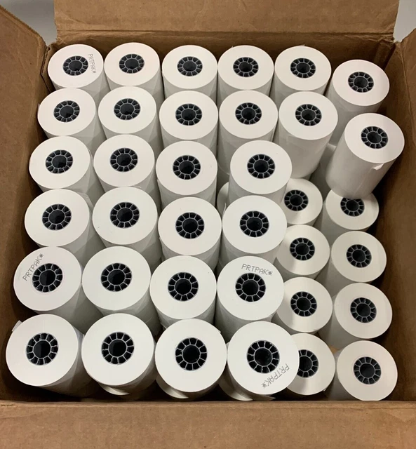 64 ROLLS Thermal PoS Receipt Paper 2 1/4"x 85ft Credit Card Machine PAPER PRTPAK
