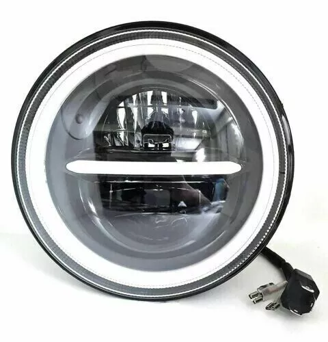 Neu 7'' LED Scheinwerfer Für Royal Enfield Jeep & Harley Davidson