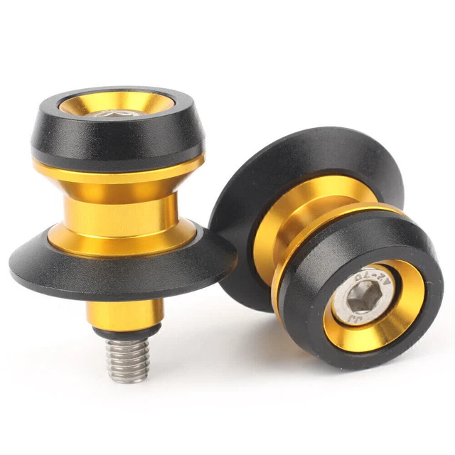 Bobine braccio oscillante 8 mm supporto scorrevole montaggio vite Honda Yamaha Kawasaki Suzuki oro