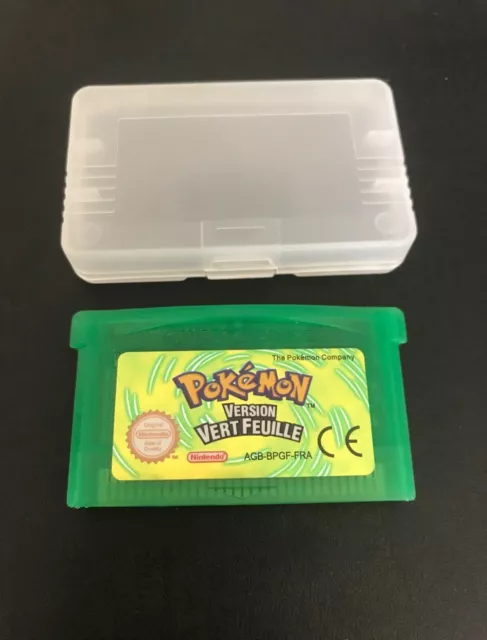 FRANCAIS Pokemon version Vert Feuille Game Boy Advance GBA & Gameboy SP DS Lite.