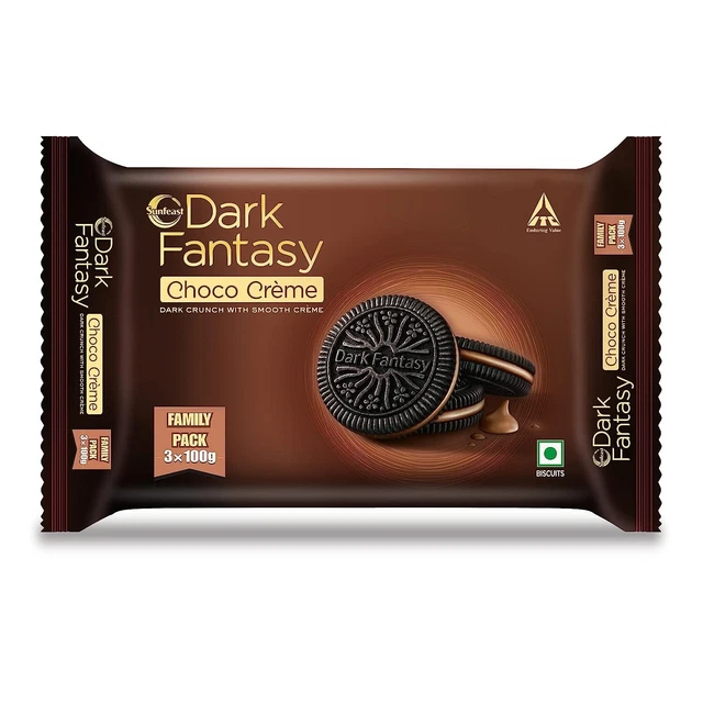 Sunfeast Scuro Fantasy Cioccolata Creme Biscotti Confezione Di 1 X 100 G
