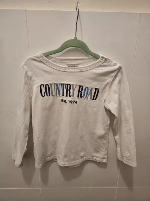 Country Road Baby Boys Long Sleeve Logo Tshirt Top Size 18-24m (2)