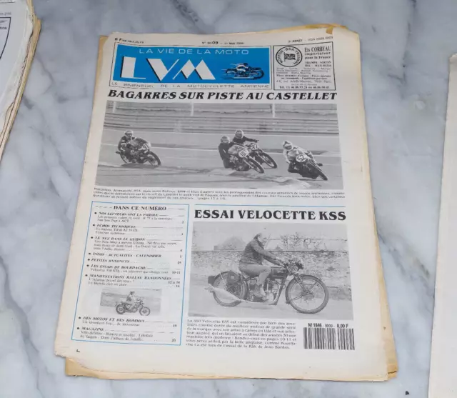 LVM LA VIE DE LA MOTO n° 09 / 90 VELOCETTE KSS - BAGARRES AU CASTELLET, BON ETAT